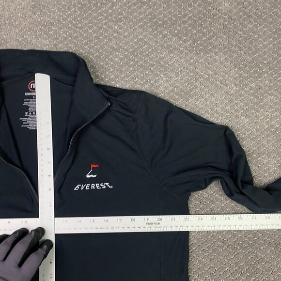 Travis Mathew 1/4 Zip Pullover Men's Large Black Lightweight Stretch Base Layer - Picture 9 of 11